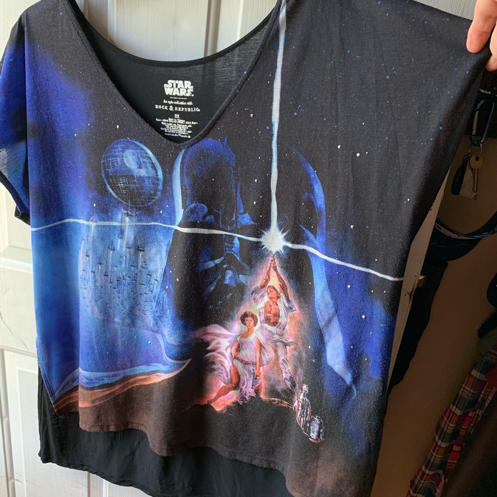 Star Wars hi low shirt 2xl